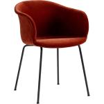 Schokoladenbraune Moderne &tradition Designer Stühle aus Stoff gepolstert Breite 50-100cm, Höhe 50-100cm, Tiefe 50-100cm 