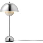 Silberne Minimalistische Designer Tischlampen poliert aus Chrom E27 