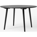 Schwarze Moderne &tradition In Between Nachhaltige Runde Design Tische 120 cm lackiert aus Massivholz Breite 100-150cm, Höhe 100-150cm, Tiefe 50-100cm 