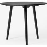 Schwarze Moderne &tradition In Between Nachhaltige Runde Design Tische 90 cm lackiert aus Massivholz Breite 50-100cm, Höhe 50-100cm, Tiefe 50-100cm 