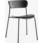Reduzierte Schwarze Moderne &tradition Designer Stühle lackiert aus Eiche stapelbar Breite 50-100cm, Höhe 0-50cm, Tiefe 0-50cm 