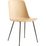 Sandfarbene Minimalistische &tradition Designer Stühle aus Kunststoff Breite 0-50cm, Höhe 0-50cm, Tiefe 0-50cm 