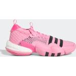 Pinke adidas Basketballschuhe mit Schnürsenkel in Normalweite aus Textil für Kinder Größe 48 