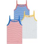 Sportliche Petit Bateau U-Boot-Ausschnitt Kinderunterhemden aus Baumwolle für Mädchen Größe 134 3-teilig 