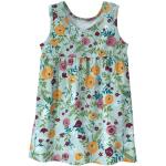 Bunte Blumenmuster Waschbär Bio Nachhaltige Kinderfestkleider aus Baumwolle Größe 134 für den für den Sommer 