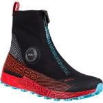 Schwarze Gore Tex Trailrunning Schuhe wasserabweisend für Damen Größe 38 für den für den Winter 