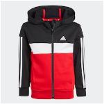 Trainingsanzug ADIDAS SPORTSWEAR "LK 3S TIB FL TS" rot (better scarlet, white, black) Kinder Sportanzüge Trainingsanzüge