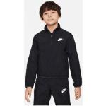Trainingsanzug NIKE SPORTSWEAR "BIG KIDS' TRACKSUIT" schwarz-weiß (black, black, white) Kinder Sportanzüge