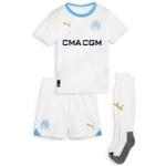 Trainingsanzug PUMA "Olympique de Marseille 23/24 Heimtrikot Mini-Kit Jugendliche" blau (white clyde royal blue) Kinder Sportanzüge Puma