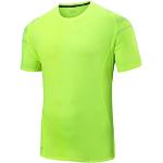 Trainingsshirt Herren Sport Sommer Einfarbig Kurzarm Laufshirt Atmungsaktiv Funktionsshirt Rundhals Sportshirt T-Shirt Männer G-Green 9XL