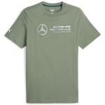 Grüne Puma Mercedes AMG Petronas T-Shirts für Herren Größe XS 