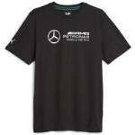Schwarze Puma Mercedes AMG Petronas T-Shirts für Herren Größe XS 