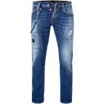 Reduzierte Blaue Ripped Jeans & Zerrissene Jeans aus Baumwolle für Herren 