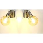Goldene Trango LED Steckdosenleuchten matt aus Nickel schwenkbar E27 