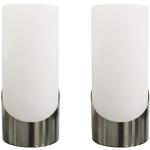 Weiße Moderne Trango LED Tischleuchten & LED Tischlampen satiniert aus Glas E14 