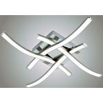 Silberne Moderne Trango Dimmbare LED Deckenleuchten matt aus Nickel 