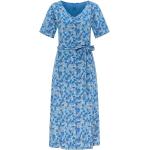 tranquillo Bio-Damen-Kleid mit V-Ausschnitt, bloom, Gr. M