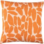 Orange Moderne Tranquillo Bio Nachhaltige Kissenbezüge & Kissenhüllen mit Reißverschluss aus Baumwolle 50x50 