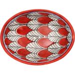 Rote Tranquillo Nachhaltige Ovale Seifenschalen & Seifenablagen aus Keramik 