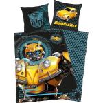 Schwarze Motiv Transformers Bumblebee Motiv Bettwäsche aus Baumwolle trocknergeeignet 2-teilig 