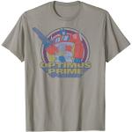 Graue Transformers Optimus Prime T-Shirts für Herren Größe S 