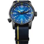 Blaue Schweizer traser Automatik Armbanduhren mit Kompass 