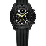 Schwarze traser Armbanduhren mit Chronograph-Zifferblatt mit Silikonarmband zum Outdoorsport 