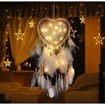 Rosa Romantische Traumfänger mit Ornament-Motiv LED beleuchtet 
