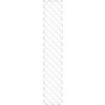 TraumGarten Sichtschutzzaun LONGLIFE RIVA und ROMO Diagonalgitter Weiß, 40x180 cm