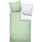 Grüne Traumschlaf Seersucker Bettwäsche aus Baumwolle 135x200 