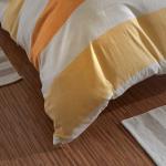Orange Melierte Traumschlaf Feinbiber Bettwäsche aus Baumwolle 135x200 