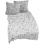 Graue Sterne Traumschlaf Bettwäsche Sets & Bettwäsche Garnituren ohne Verschluss aus Flanell 240x220 für den für den Herbst 