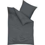 Graue Traumschlaf Biberbettwäsche mit Reißverschluss aus Baumwolle 240x220 