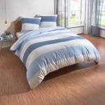 Blaue Traumschlaf Feinbiber Bettwäsche aus Baumwolle 135x200 