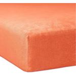 Orange Traumschlaf Frottee-Spannbetttücher aus Frottee maschinenwaschbar 100x190 