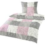 Rosa Traumschlaf Bettwäsche Sets & Bettwäsche Garnituren mit Reißverschluss aus Baumwolle maschinenwaschbar 155x220 