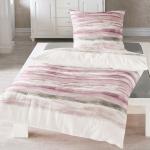 Rosa Traumschlaf Bettwäsche Sets & Bettwäsche Garnituren mit Reißverschluss aus Baumwolle maschinenwaschbar 135x200 
