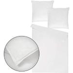 Weiße Unifarbene Traumschlaf Bettwäsche Sets & Bettwäsche Garnituren aus Jersey maschinenwaschbar 200x200 
