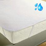 Weiße Traumschlaf Molton-Auflagen aus Baumwolle wasserdicht 160x200 