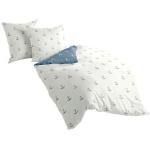 TRAUMSCHLAF Wendebettwäsche Anker Diagonal, (2 tlg.), hochwertige Biber Qualität blau Bettwäsche nach Material Bettwäsche, Bettlaken und Betttücher