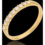 Reduzierte Edenly Memoire Ringe aus Gelbgold mit Diamant 