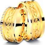 Antike Diamantringe aus Gelbgold mit Diamant zur Hochzeit 