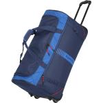 Marineblaue Travelite Basics Reisetaschen mit Rollen mit Reißverschluss aus Kunstfaser 