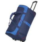 Marineblaue Unifarbene Travelite Basics Reisetaschen mit Rollen 86l aus Polyester 