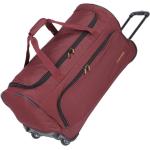 Bordeauxrote Travelite Basics Reisetaschen mit Rollen 89l aus Polyester 