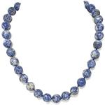 Reduzierte Blaue Perlenketten für Damen 
