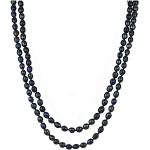 Bunte Elegante Perlenketten mit Echte Perle handgemacht für Damen 