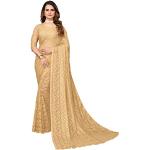 Braune Saris Handwäsche für Damen Einheitsgröße für Partys 
