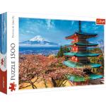 Reduzierte 1500 Teile Trefl Puzzles mit Fuji-Motiv 