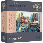 1000 Teile Holzpuzzles mit New York Motiv aus Holz 